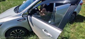 An 18-year-old Passing Teenager Sucked All the Cum Out of His Stepdad's Cock Right on the Street Near the River