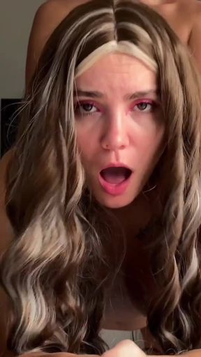 Emotional moment from "My Neighbor Came to Complain About Noise And Left Me With Wet Panties"