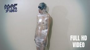 Ingrid - Tight mummification and cum on her face! (FULL HD VIDEO)