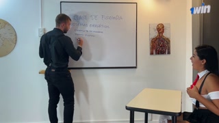 HORNY student fucks with the shy teacher Brian Evansx in exchange for passing the subject