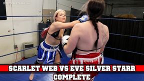 Scarlet Web vs Eve Silver Starr Topless Boxing FULL FIGHT