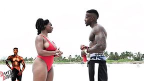 Curvy Buxom Ebony Babe Surrenders To the Hardcore Pounding Of Dante Diggz's BBC