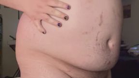 Naked Bloated Feedee Chugs Soda [OLD]
