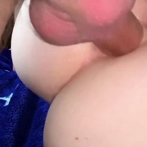 Mickey Mouse pants and creampied ass!