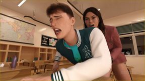 Shemale Teacher Fucking 18 Plus College Student Asshole