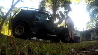 Sissy Slut Twerking and Toying Outdoors