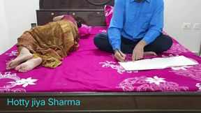 Desi stepmom fucking with teen step son when studying! Step mom dont know anything