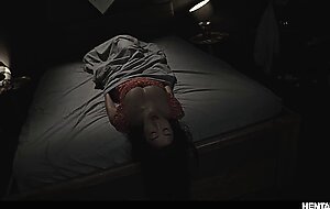 Alien monster Ellie and Emiri fuck and creampie each other