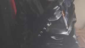 Smoking pvc mistress