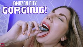 Amazon City Gorging! Ft Goddess Gia - HD MP4 1080p Format