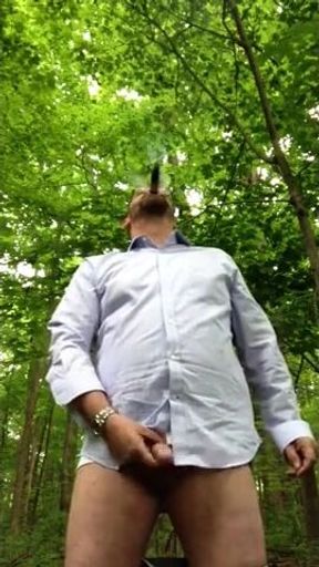 Forest Masturbation: Daddy's Outdoor Adventure