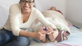 TBT: Ceci tickles Dimari's feet