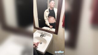 Public Getting off In Highway Pizza Place Tub