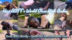 Miss AATT's World Class High-Arches Decide Who's Worthy: Spoiler - Not Your Little White Dick - Ft Miss AATT & Elitefeetstreet - 4K
