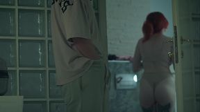 Step Mom Shares Bed with Step Son in Hotel &ndash_ Creampie Shock!