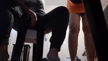 Lesbian_illusion's Risky Romance: Fingering Under the Table