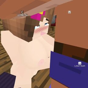 Minecraft The Jenny Mod Fucking Jenny in the pussy and getting a blowjob