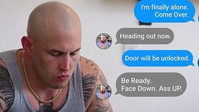 Super sexy bald bottom gets a nice dick deep inside his hole