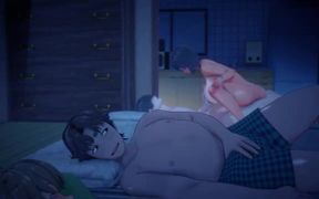 Cuckold Boyfriend Watching as His Girlfriend Gets Fucked at Sleepover