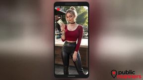 there was a rumor that the girl at the bar was a whore and they weren t lying. for the right price, she let them do anything to her! [ai]