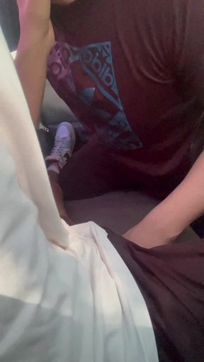 Suckig My Sweaty Straight Friend in the Car After His Game, Swallow All the Cum