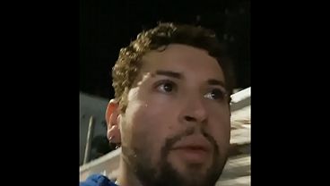 I almost got caught on the hotel balcony, sucking and taking that huge, thick cock in my tasty little ass in the dark.