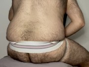 FUN WITH BUTT PLUGS, SHOWING OFF MY HAIRY HOLE, STROKING MY UNCUT COCK, (PREVIEW)