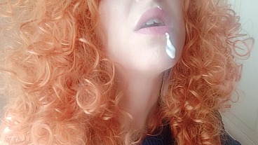 Chantal Channel suck and swallow for your pleasure