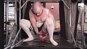 Deviant Axel Abysse Rides The Biggest And Fattest Dildo With His Prolapsed Ass