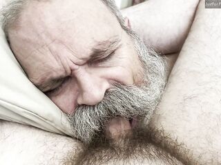 Old Bear Sucking Weenie, Gets Cumstache Award