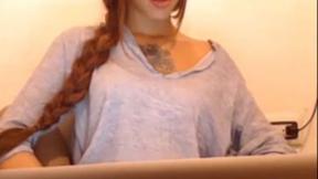 ”Adorable Teen TBabe Showing Off Her Big Dick”