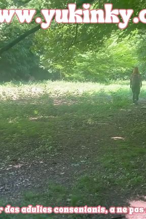 I Surprise This Voyeur - Amateur French Alt Hairy Redhead JOI Exhib Soft Dom Masturbation Forest