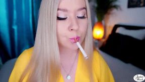 Smoking two Sobranie 100s in a row [1080p, mp4]