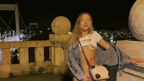 Mary Rock fucks her boyfriend on the streets at night