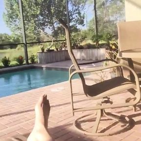 Naked Patio Masturbation