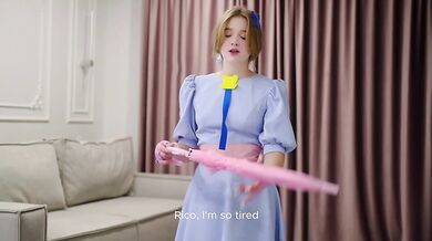 Blonde Cosplay Feet Masturbation With An Umbrella Teases Verified Amateurs