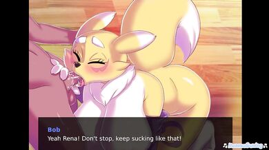 Renamon Spreads Her Fat Cheeks For My Big Cock - Digimon Porn Game - Digi Waifu