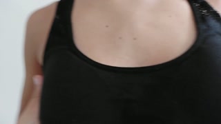 naughty working out and masturbating alone at home
