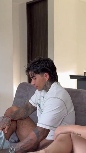 MILF Ignores Her Boyfriend While Her Stepdaughter Fucks Him Behind Her Back