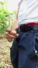 Walking in the woods with my cock out