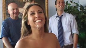 Gorgeous bedroom fuck with a cum-swallowing blonde Alisandra Monroe