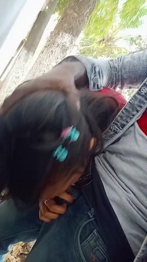 Real sex with girlfriend in garden   Clip 2
