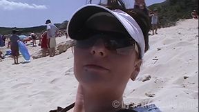 Blonde Beach Naked by the Pool