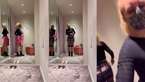 puis essayage de 2 magnifiques jupe transparente de la perla mode ...