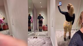 puis essayage de 2 magnifiques jupe transparente de la perla mode ...