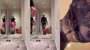 puis essayage de 2 magnifiques jupe transparente de la perla mode ...