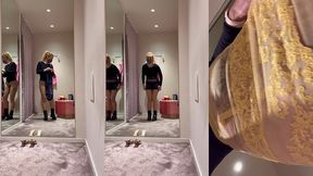 puis essayage de 2 magnifiques jupe transparente de la perla mode ...