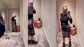 puis essayage de 2 magnifiques jupe transparente de la perla mode ...