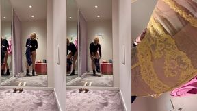 puis essayage de 2 magnifiques jupe transparente de la perla mode ...