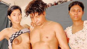 Uttaran20 - Threesome and creampie with my stepsister in video